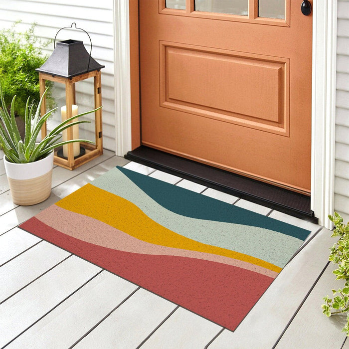 Colorful Mountain Entrance Door Mat