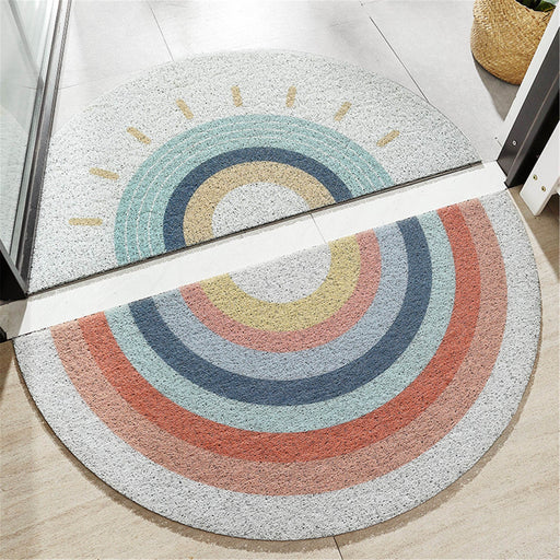 PVC Rainbow Funny Entrance Door Mat