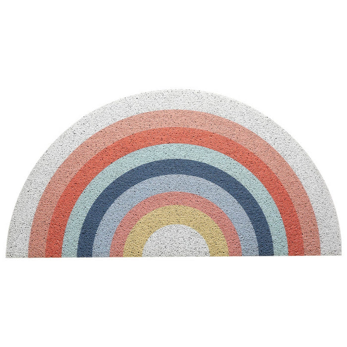 PVC Rainbow Funny Entrance Door Mat