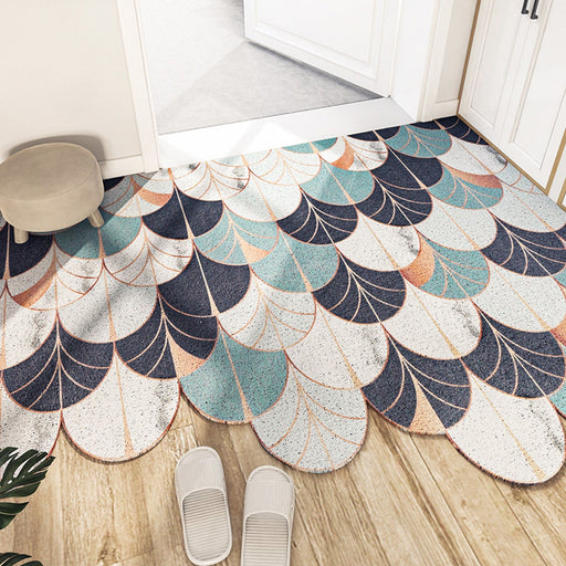 PVC Cutting Welcome Abstract Leaves Mats for Front Door Entrance Door