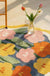 Soft Flower Round Bedside Area Rug Bath Mat