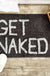 Feblilac Brown Ground Get Naked Non-Slip Tufted Bath Mat