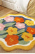 Soft Flower Round Bedside Area Rug Bath Mat