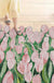 Feblilac Oil Painting Pink Tulips PVC Coil Door Mat