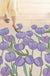 Feblilac Purple Tulips PVC Coil Door Mat