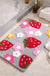 Strawberries Non Slip Bath Mat, Cute Bathroom Shower Mat, Kids Bedroom Mats, Aesthetic Doorstep Carpet, Kitchen Floor Mat, Home Dorm  Decor