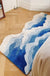 Zen Ocean Wave Abstract Rug, Area Rug, Bedroom Rug