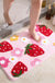 Strawberries Non Slip Bath Mat, Cute Bathroom Shower Mat, Kids Bedroom Mats, Aesthetic Doorstep Carpet, Kitchen Floor Mat, Home Dorm  Decor