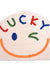 Lucky Pick Smile Face Semicircle Bath Mat