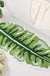 Feblilac Monstera Green Leaf Tufted Bath Mat