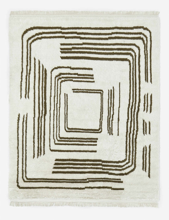 Earth Maze Moroccan Shag Rug by Élan Byrd