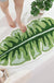 Feblilac Monstera Green Leaf Tufted Bath Mat