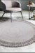 The Gaia Tassel Handmade Woven Wool Round Floor Mats Carpet