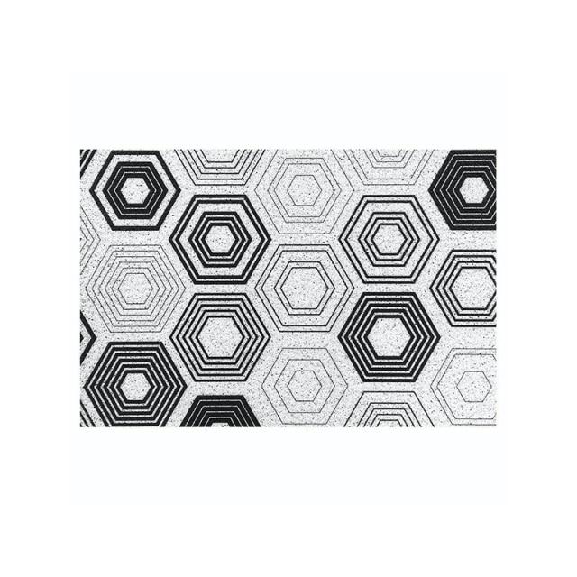 Geometric Customizable Anti-Slip PVC Loop Pile Doorway Mats