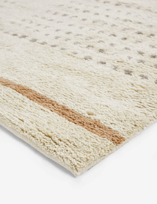 Rina Hand-Knotted Wool-Blend Moroccan Rug