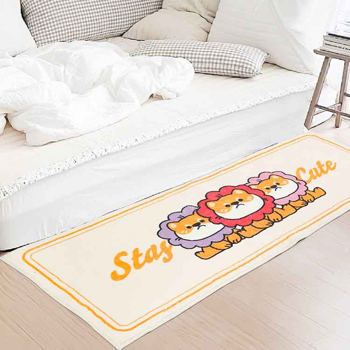 Three Cute Lions Bedroom Runner