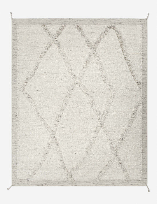 Tavares Hand-Knotted Wool Morrocan Style Rug