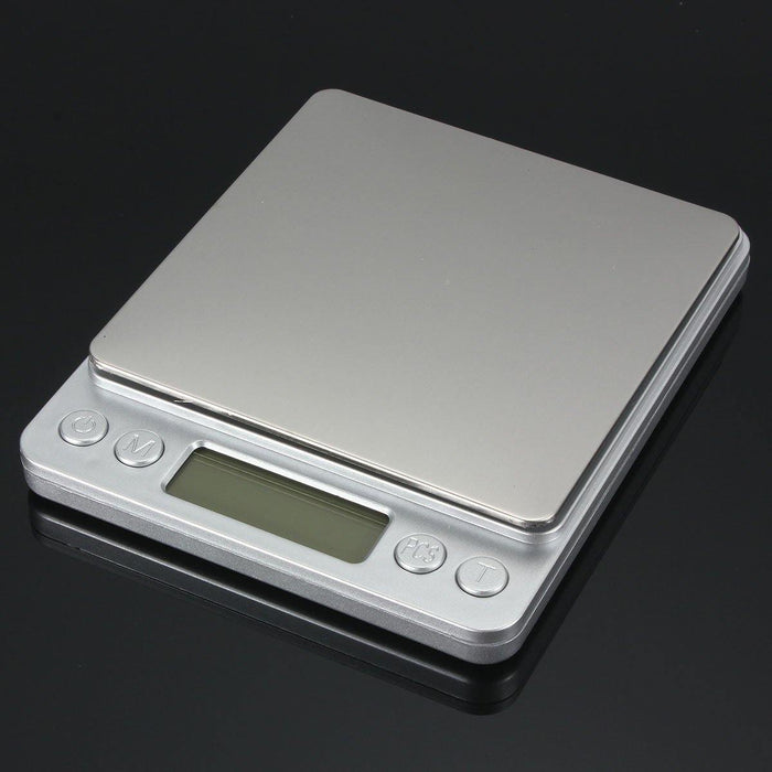 DANIU  2kg/0.1g Stainless Steel Jewelry Digital Scale Gold Silver Coin Gram Pocket