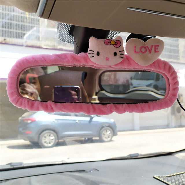 Plush Car Rear View Mirror