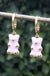 Cute Acrylic Gummy Bear Dangle Earrings - Okeihouse