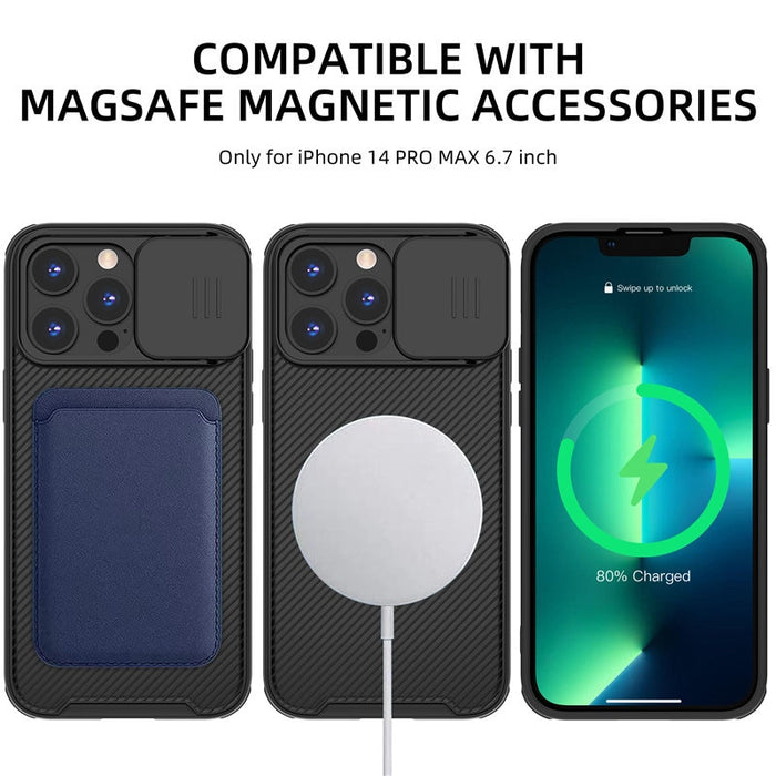 Slide Camera Lens Magsafe Charging Case - Okeihouse