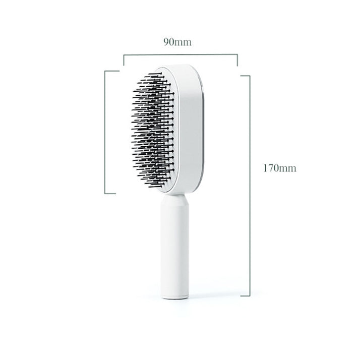 Self Cleaning Anti-Static Hair Brush - Okeihouse