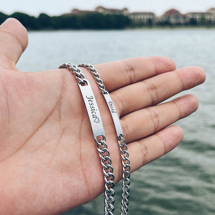 Stainless Steel Couple Bracelet - Okeihouse