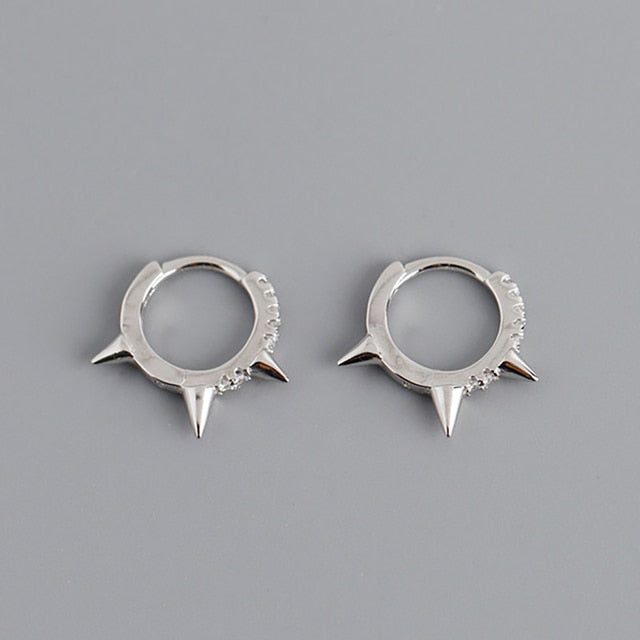 Stainless Steel Minimalist Huggie Hoop Earrings - Okeihouse