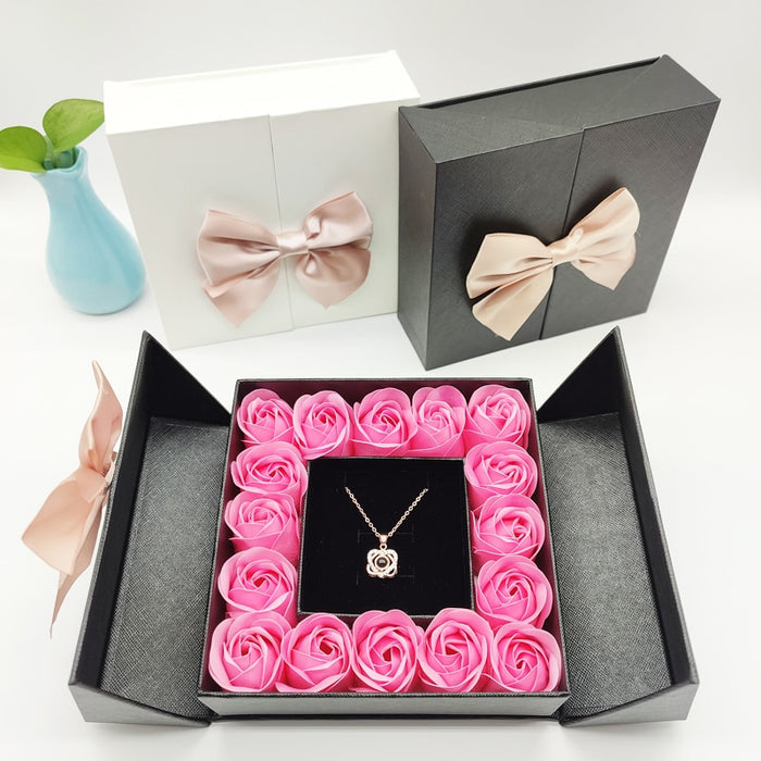 Artificial Rose Flower Gift Box - Okeihouse