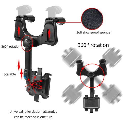 360° Rotatable Smart Phone Car Holder - Okeihouse