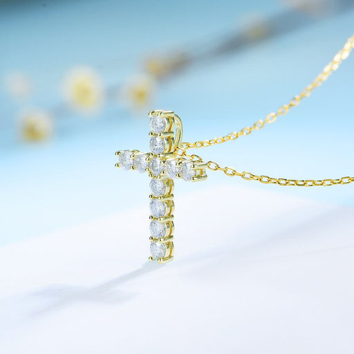 Moissanite Cross Pendants For Women - Okeihouse