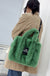 Designer Faux Fur Tote Bag - Okeihouse