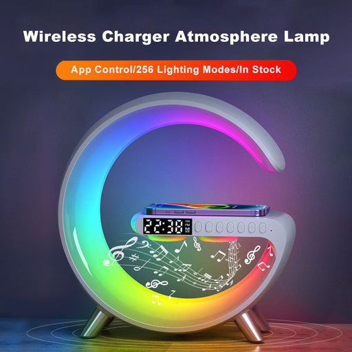 Bluetooth Speaker Wireless Charger Lamp - Okeihouse