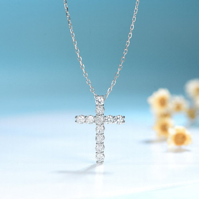 Moissanite Cross Pendants For Women - Okeihouse