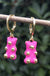 Cute Acrylic Gummy Bear Dangle Earrings - Okeihouse