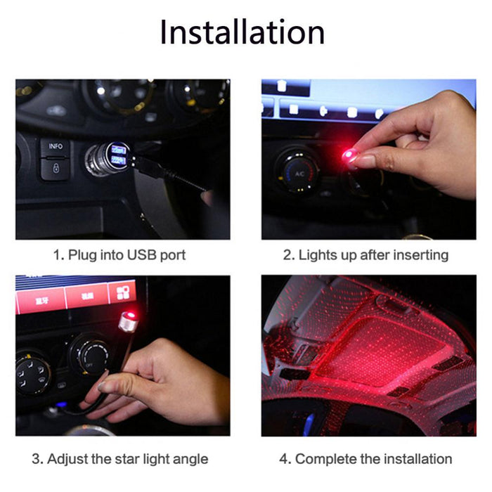 Mini LED Car Night Light Roof Projector - Okeihouse