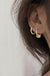 Stainless Steel Minimalist Huggie Hoop Earrings - Okeihouse