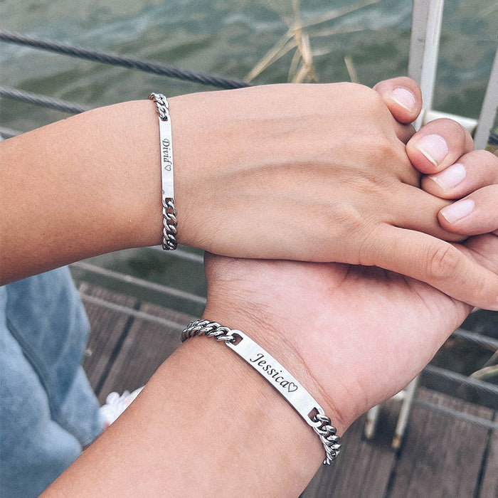 Stainless Steel Couple Bracelet - Okeihouse