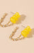 Cute Acrylic Gummy Bear Dangle Earrings - Okeihouse