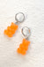 Cute Acrylic Gummy Bear Dangle Earrings - Okeihouse