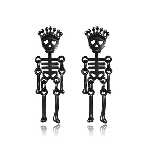 Small Black Punk Stud Earrings - Okeihouse