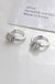 Stainless Steel Minimalist Huggie Hoop Earrings - Okeihouse