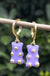 Cute Acrylic Gummy Bear Dangle Earrings - Okeihouse