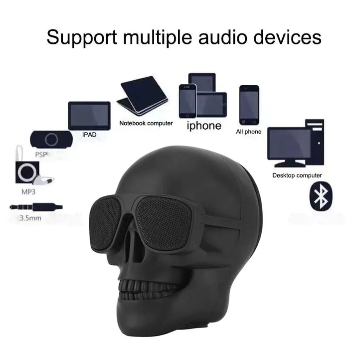 Skull Head Portable Bluetooth Speaker