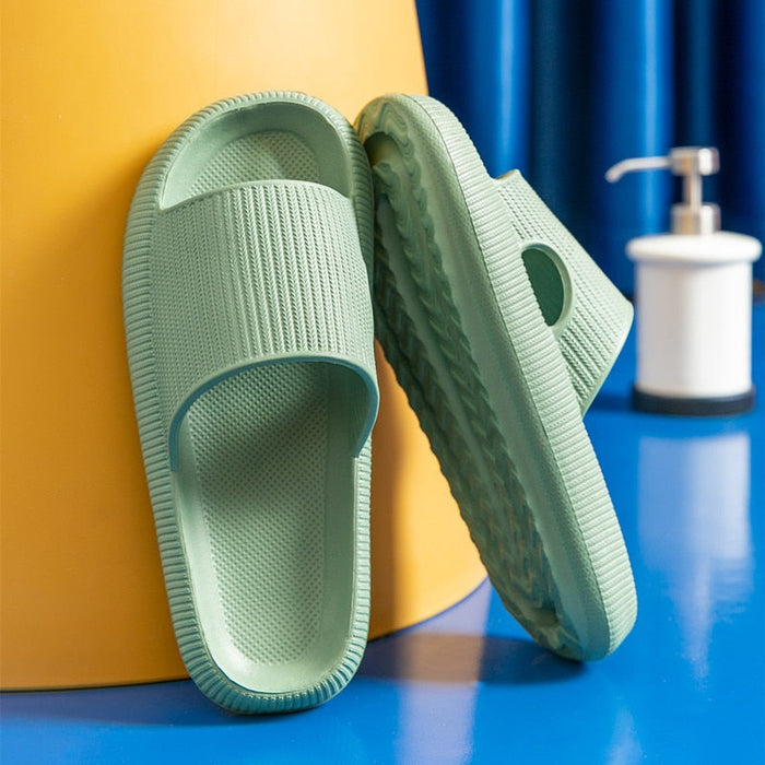 Thick Platform Bathroom Home Slippers Women Fashion Soft Sole - Okeihouse
