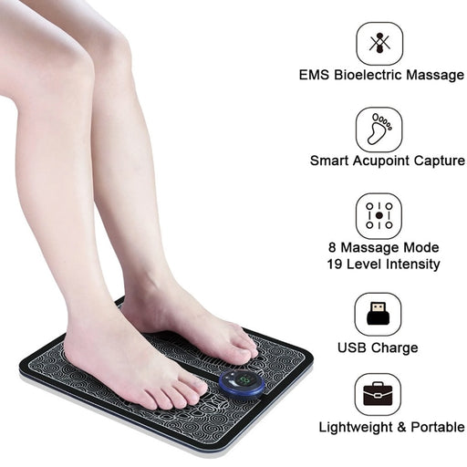 Portable Electric Foot Massager Pad - Okeihouse