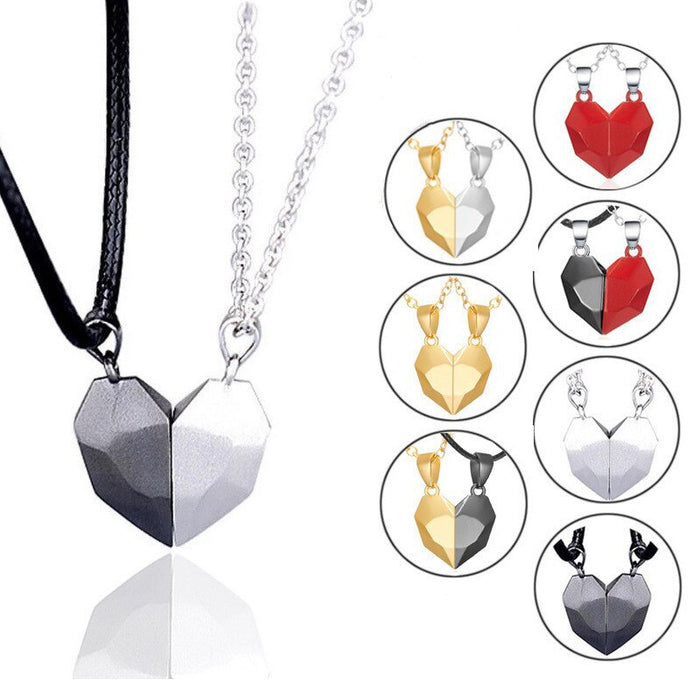 Korean Fashion Magnetic Couple Necklace - Okeihouse