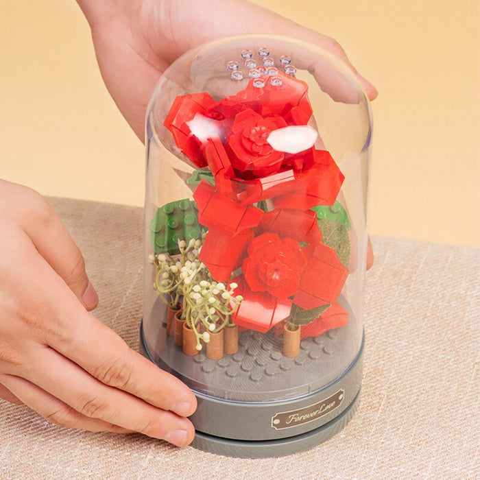 Building Block Flower Music Box - Okeihouse