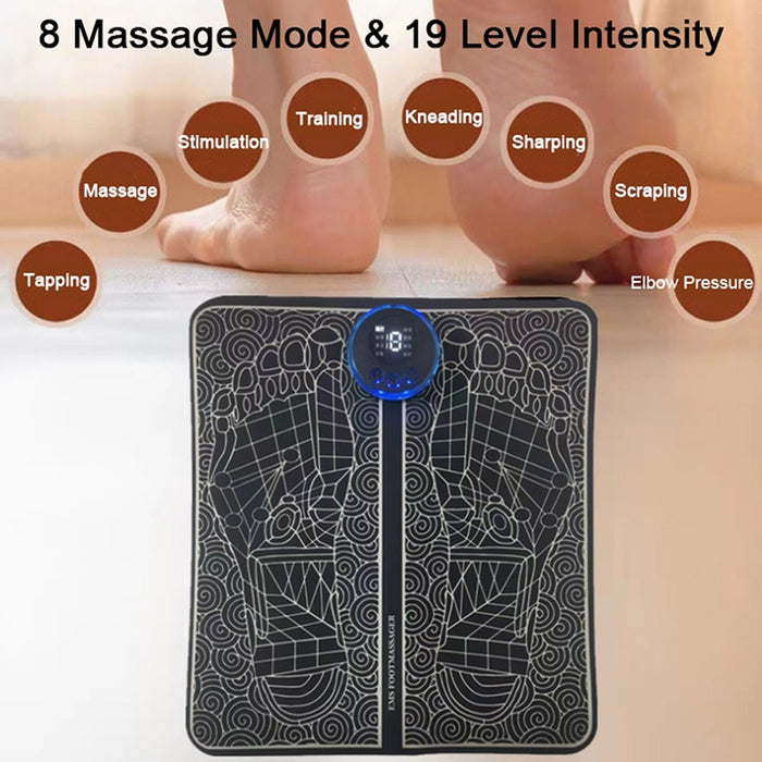 Portable Electric Foot Massager Pad - Okeihouse