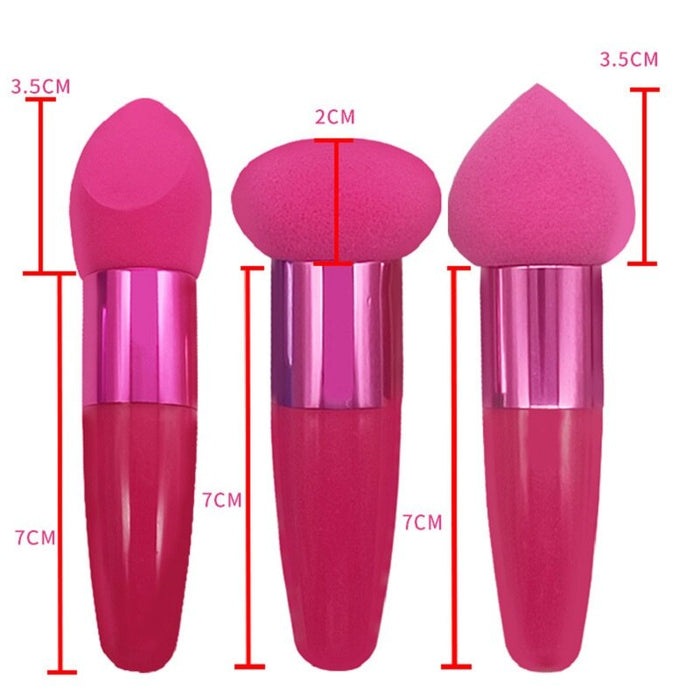 3Pcs Women Mushroom Head Brush Set - Okeihouse